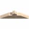 Ekena Millwork Portland Smooth Timber Gable Bracket, Douglas Fir, 36"W x 9"H x 3 1/2"D x 5 1/2"F, 6/12 Pitch GBW036X09X0406POR00SDF - alternate 3
